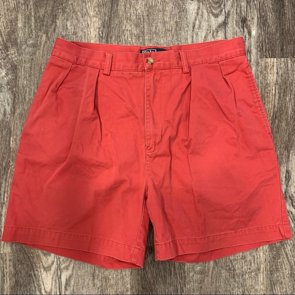 POLO by Ralph Lauren Dark Pink Khaki Shorts 33
